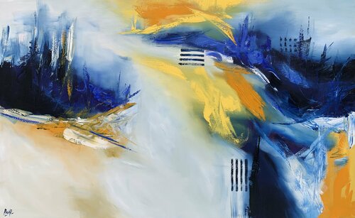 Tale of two cities van Sumali Piyatissa, Schilderij te koop op Singulart