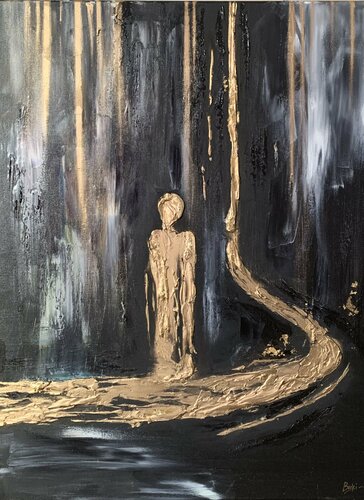Faith walk di Sumali Piyatissa, Pittura in vendita su Singulart