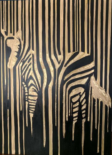 Zebra di Sumali Piyatissa, Pittura in vendita su Singulart