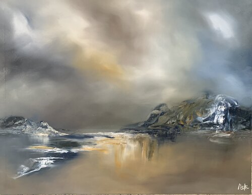 Serene waters di Sumali Piyatissa, Pittura in vendita su Singulart