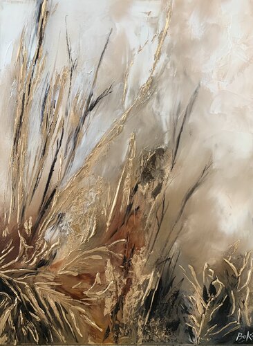 Golden Birch di Sumali Piyatissa, Pittura in vendita su Singulart
