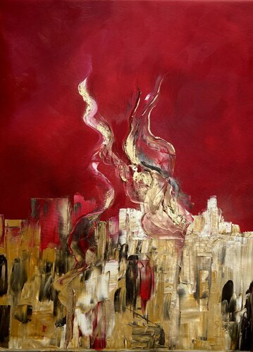 City of love van Sumali Piyatissa, Schilderij te koop op Singulart