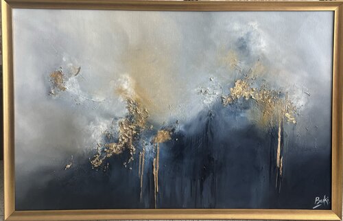 City on a hill van Sumali Piyatissa, Schilderij te koop op Singulart