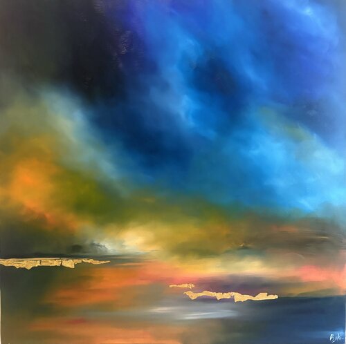 Evening Sunset by Sumali Piyatissa, Painting for Sale on Singulart