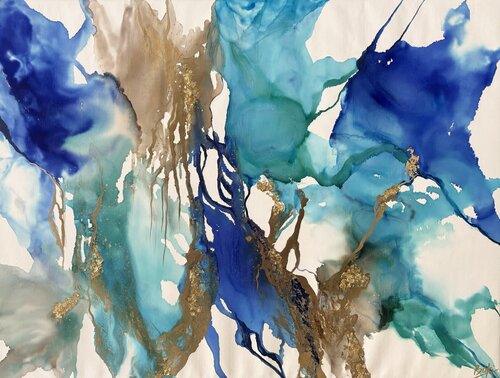 Azure Depths van Sumali Piyatissa, Schilderij te koop op Singulart