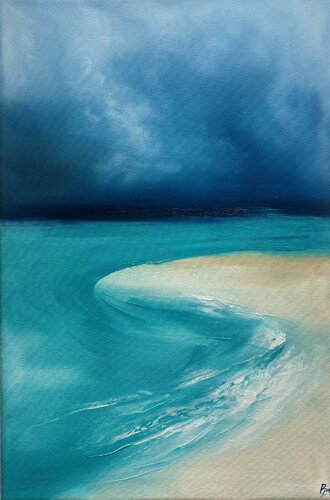Waves in harmony - II von Sumali Piyatissa, Malerei kaufen auf Singulart