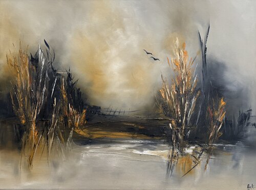 Twilight Reeds van Sumali Piyatissa, Schilderij te koop op Singulart