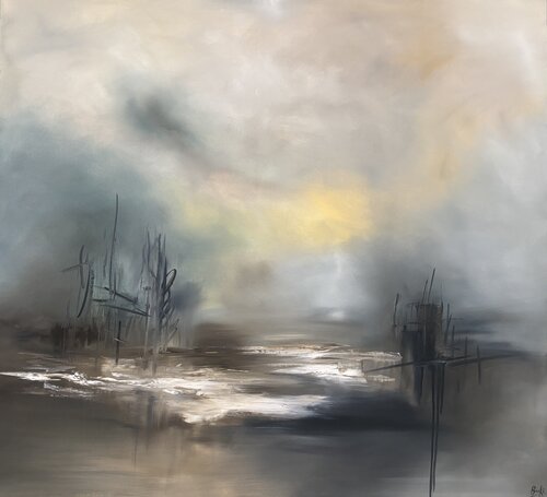 Stillness between breaths by Sumali Piyatissa, Painting for Sale on Singulart