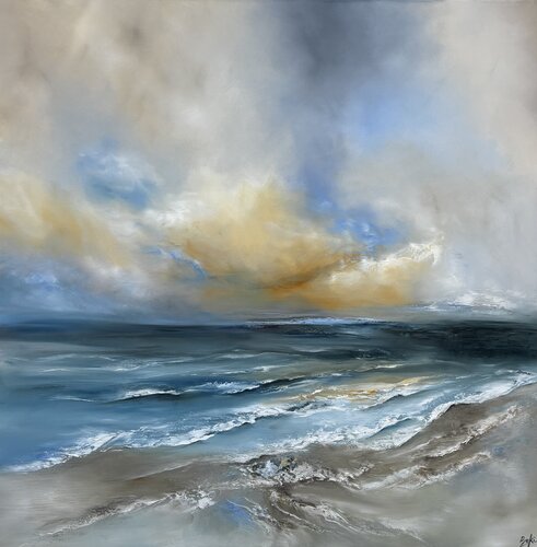 A sea that remembers de Sumali Piyatissa, Pintura a la venta en Singulart