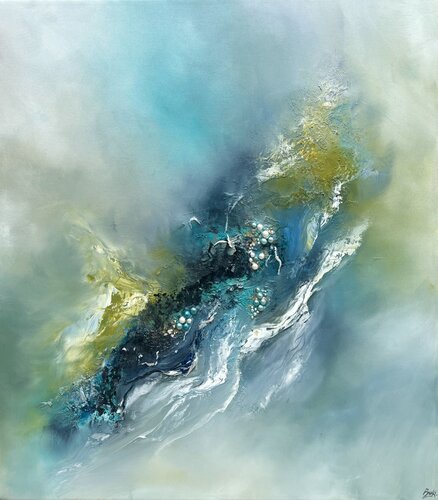 Beneath the surface - Pearl of Indian Ocean von Sumali Piyatissa, Malerei kaufen auf Singulart