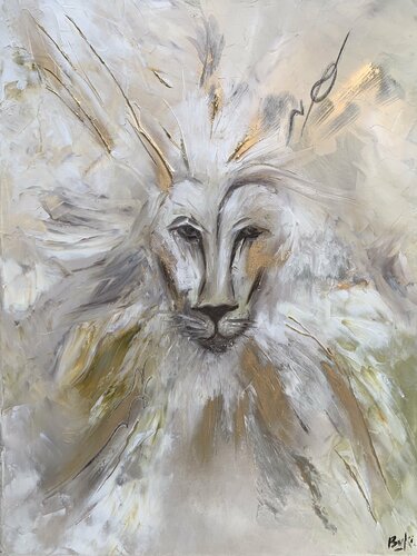 The Lioness within her van Sumali Piyatissa, Schilderij te koop op Singulart