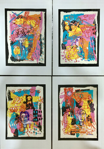 No ver, no oler, no hablar, no escuchar par María Burgaz, Œuvre sur papier en vente sur Singulart