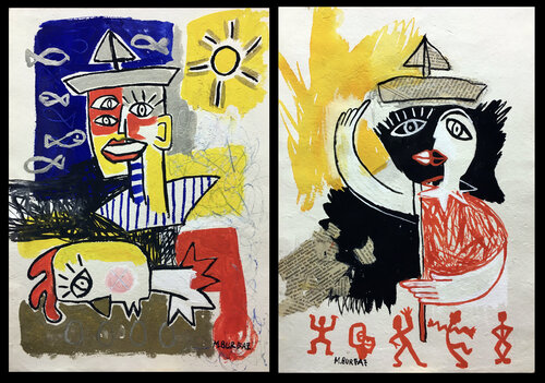 Del mar I - II by María Burgaz, Work on Paper for Sale on Singulart