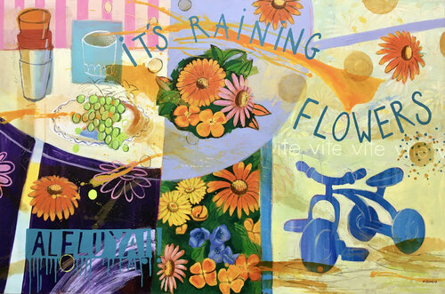 It´s raining flowers María Burgaz