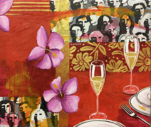 Cena con público by María Burgaz, 회화 for Sale on Singulart