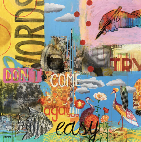 Words don´t come easy par María Burgaz, Peinture en vente sur Singulart