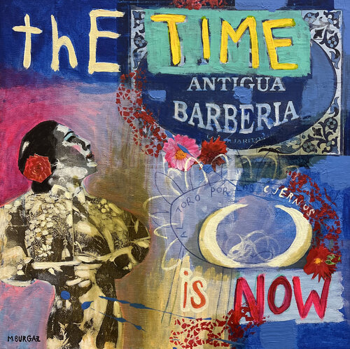The time is now par María Burgaz, Peinture en vente sur Singulart