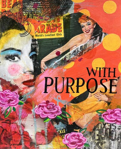 With purpose di María Burgaz, Pittura in vendita su Singulart