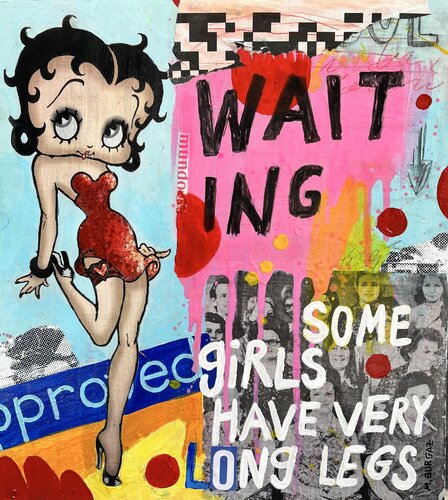 Some girls have very long girls van María Burgaz, Schilderij te koop op Singulart