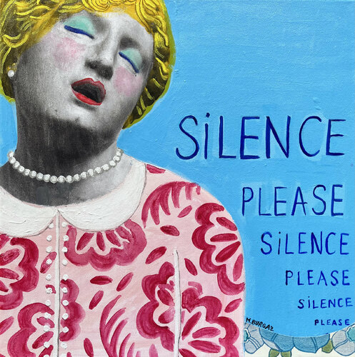 Silence please de María Burgaz, Pintura a la venta en Singulart