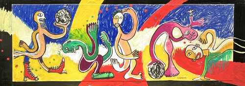 Danzas 2 de María Burgaz, Pintura a la venta en Singulart