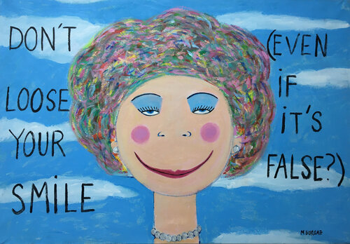False smile María Burgaz