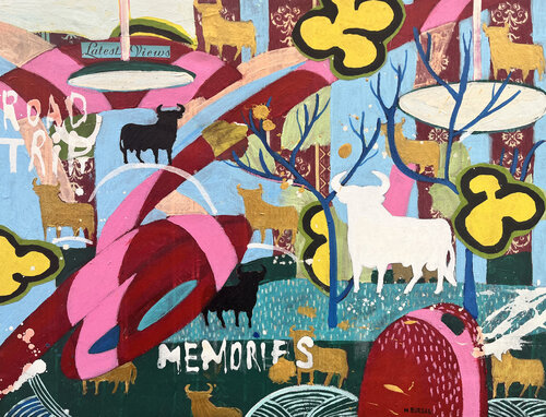 Road trip memories von María Burgaz, Malerei kaufen auf Singulart