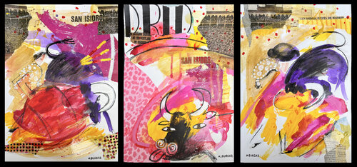 San Isidro I-III par María Burgaz, Œuvre sur papier en vente sur Singulart