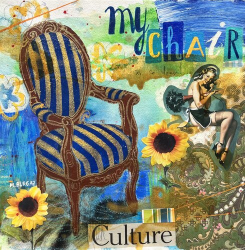 Mi chair de María Burgaz, Obra en papel a la venta en Singulart