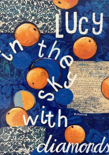 Lucy in the sky von María Burgaz, Malerei kaufen auf Singulart