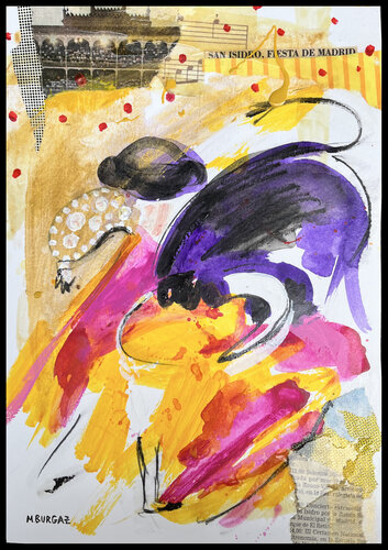 la feria de San isidro by María Burgaz, Work on Paper for Sale on Singulart