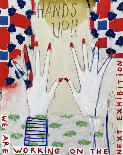 Hands up ! von María Burgaz, Malerei kaufen auf Singulart