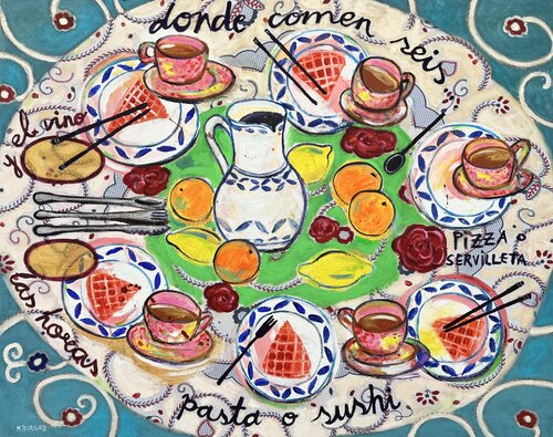 Las horas by María Burgaz, 회화 for Sale on Singulart