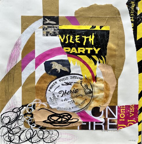 Madrid - NY de María Burgaz, Obra en papel a la venta en Singulart