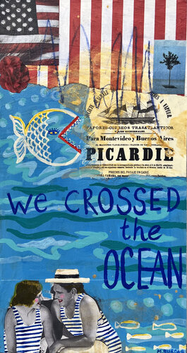 We crossed the ocean de María Burgaz, Pintura a la venta en Singulart