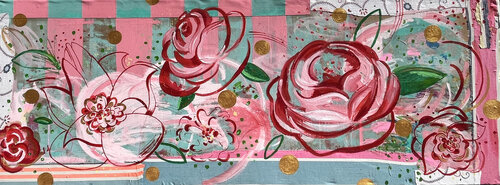 Flowers, flowers, flowers de María Burgaz, Pintura a la venta en Singulart