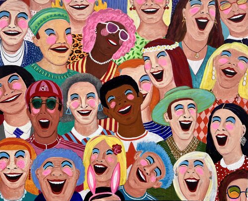 Just laugh by María Burgaz, Painting for Sale on Singulart