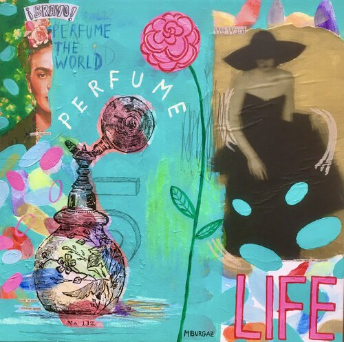 Perfume life by María Burgaz, 油畫 for Sale on Singulart