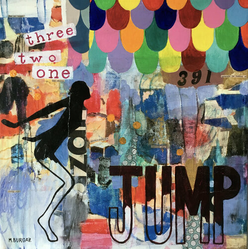 Jump par María Burgaz, Peinture en vente sur Singulart