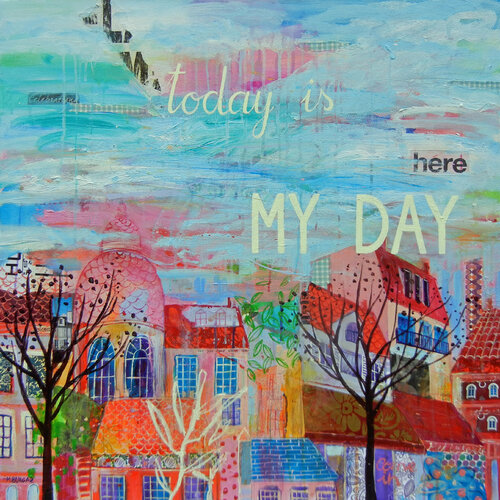 Today is my day par María Burgaz, Peinture en vente sur Singulart