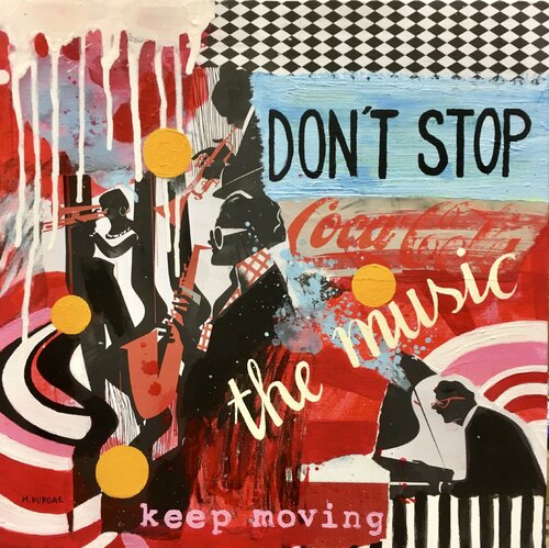 Don´t stop the music par María Burgaz, Peinture en vente sur Singulart