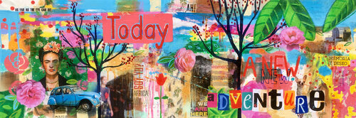 Today a new adventure di María Burgaz, Pittura in vendita su Singulart