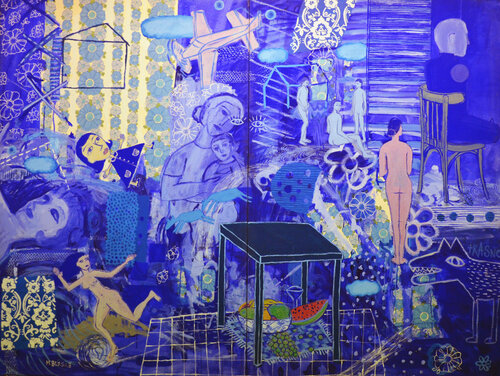 Noches de insomnio par María Burgaz, Peinture en vente sur Singulart