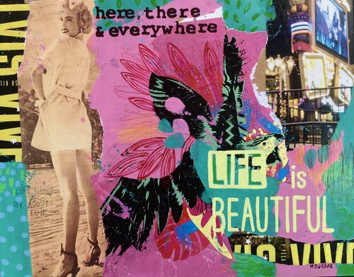 Life is beautiful II par María Burgaz, Peinture en vente sur Singulart