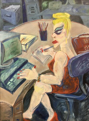 La secretaria de María Burgaz, Pintura a la venta en Singulart