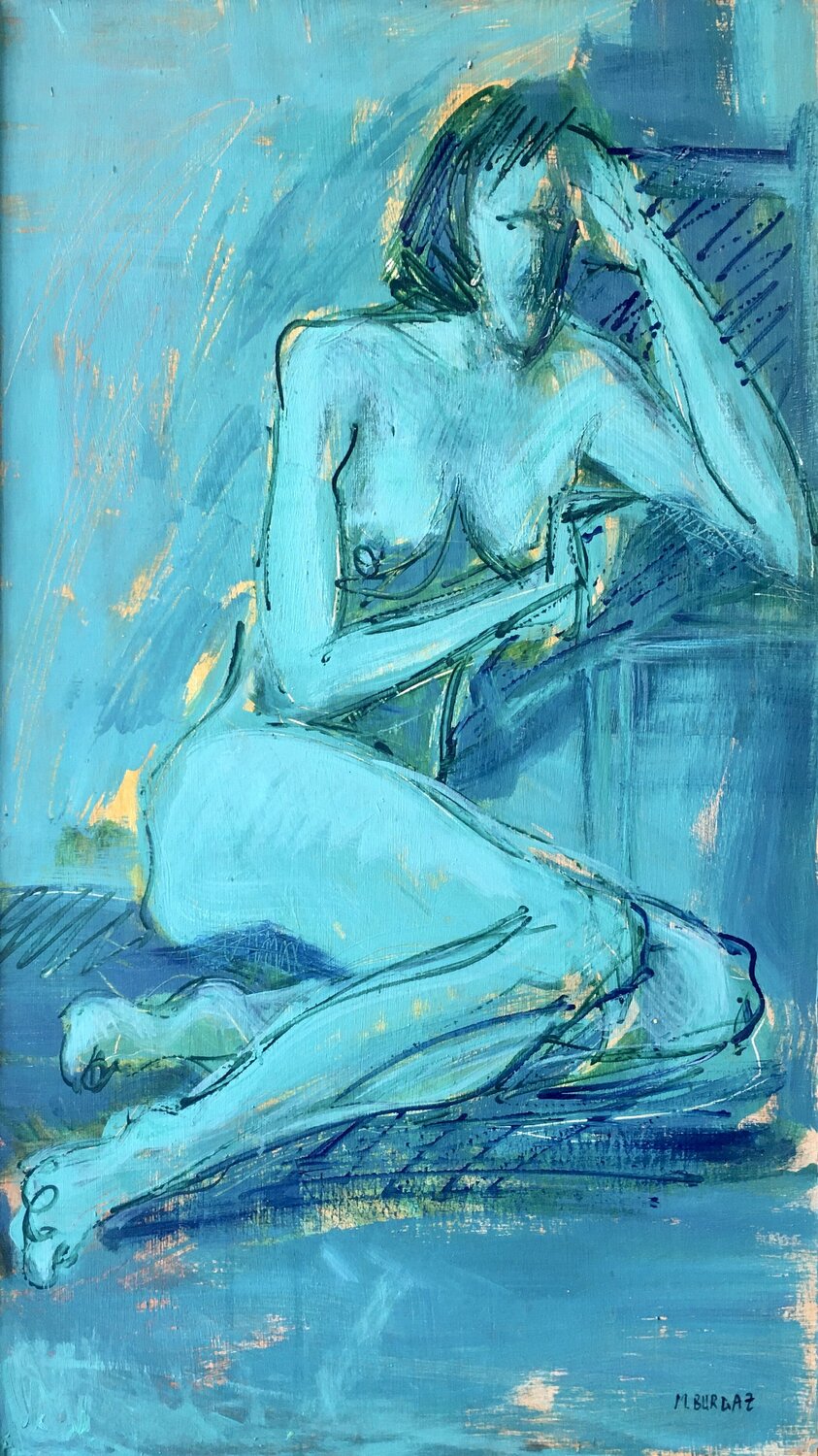 Desnudo turquesa María Burgaz
