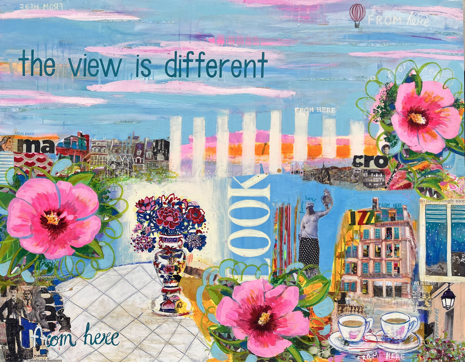 The view is different from here María Burgaz