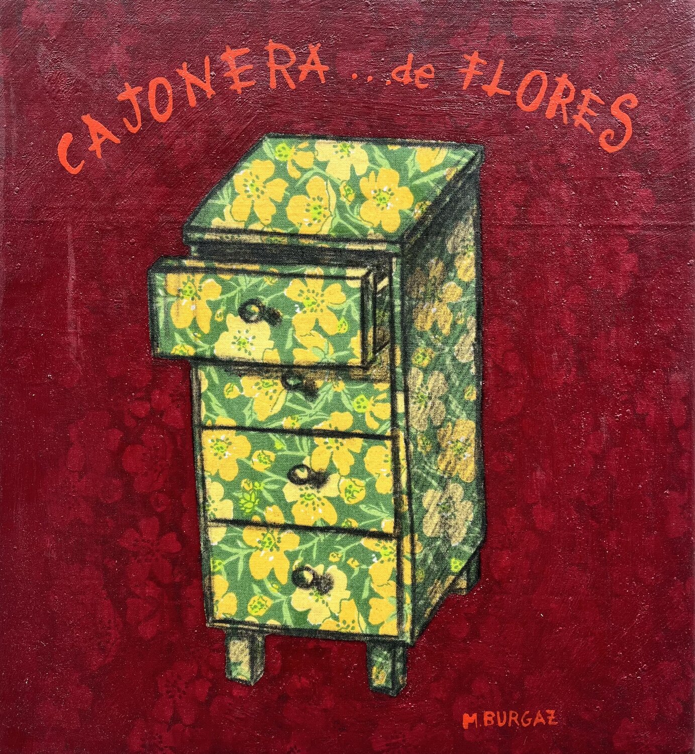 Cajonera de flores María Burgaz