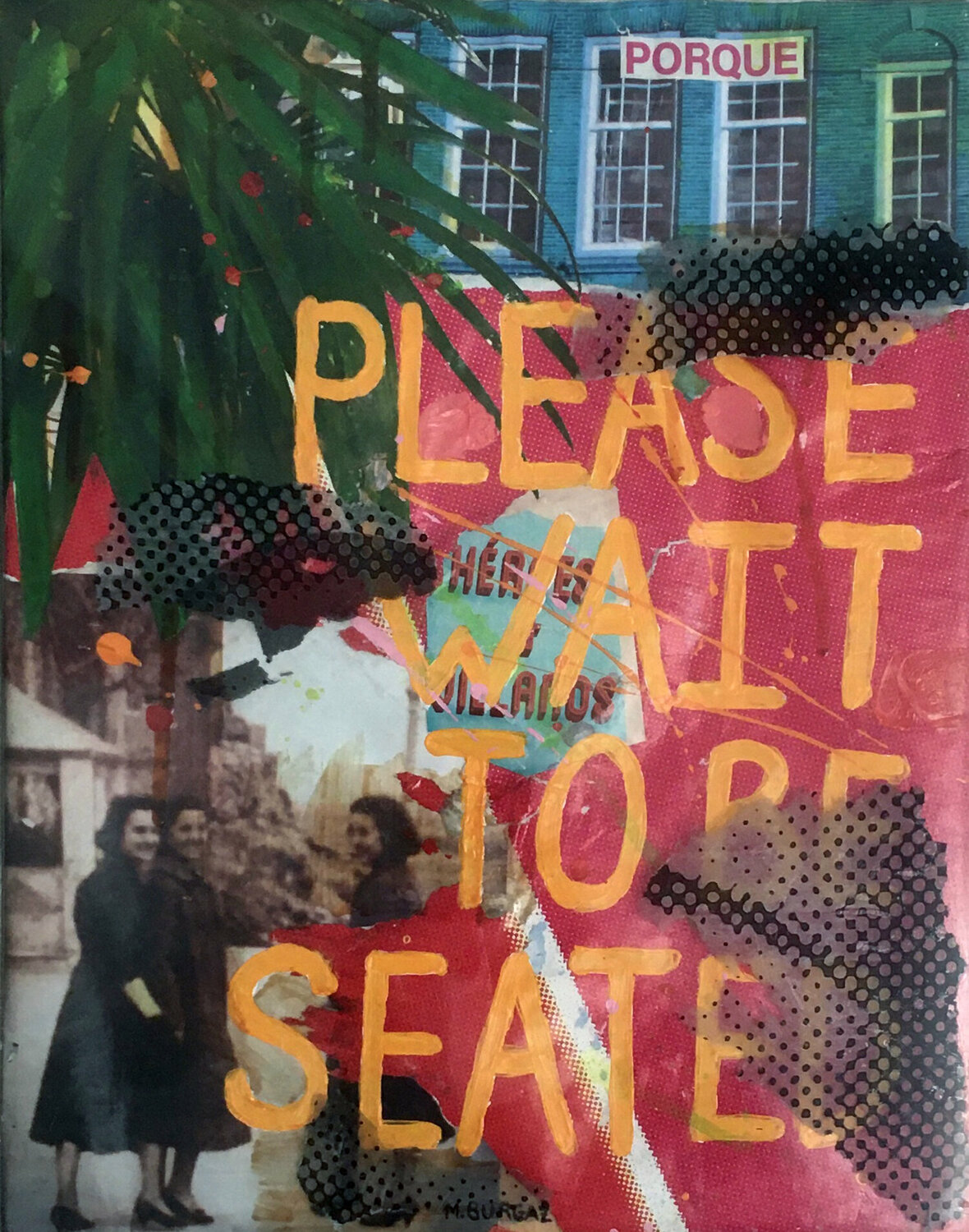 Please wait to be seated María Burgaz