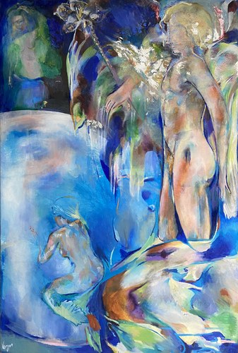 Mermaid 1 van Anette Vargas, Schilderij te koop op Singulart